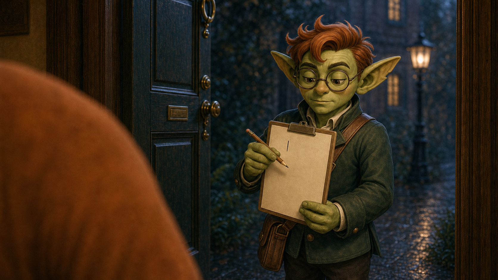 The Goblin counts the reward for a completed commitment.